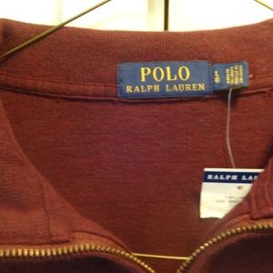Polo Ralph Lauren Men's Burgundy Half Zip Pullover